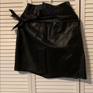 Gothic pleather style skirt
